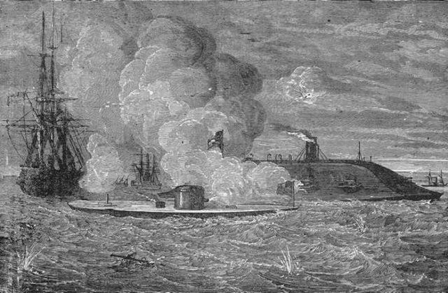 Monitor vs. Virginia Naval Battle