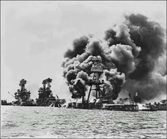 Japanese attack Pearl Harbor