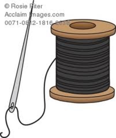 Tom gets caught swimming because he sewed his shirt back together with the wrong color thread.