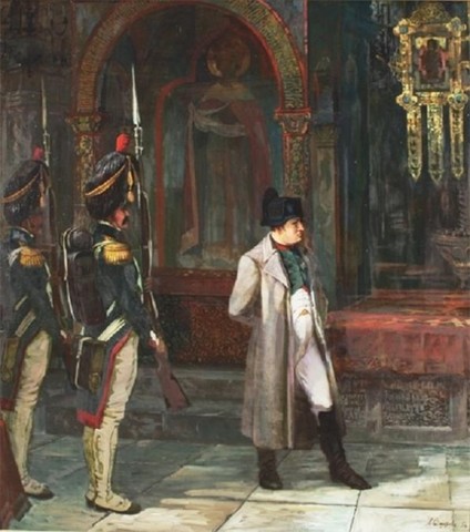 Napoleon enters Moscow
