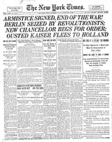 World War I: Armistice