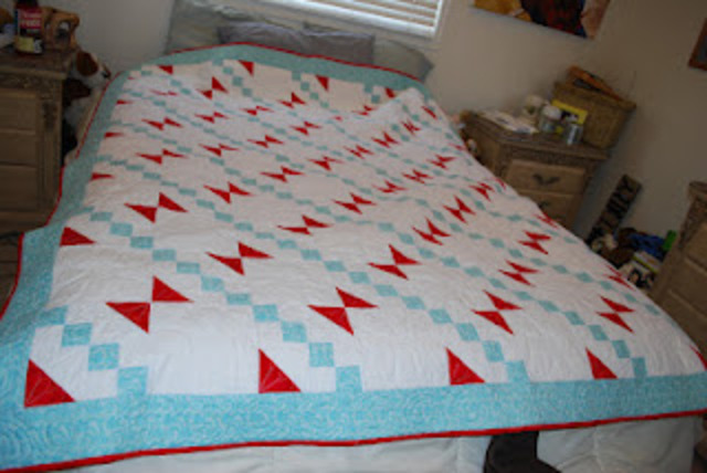 Katie's Wedding Quilt done