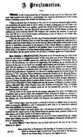 Emancipation Proclamation