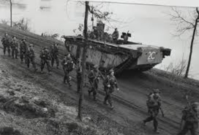 Allied forces attacked Germany