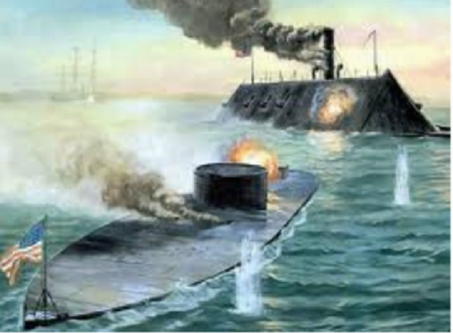 Monitor vs. Virginia naval battle