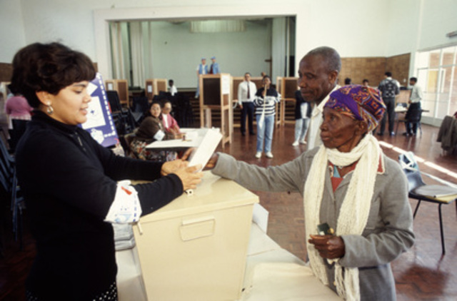 1st all race elections in South Africa