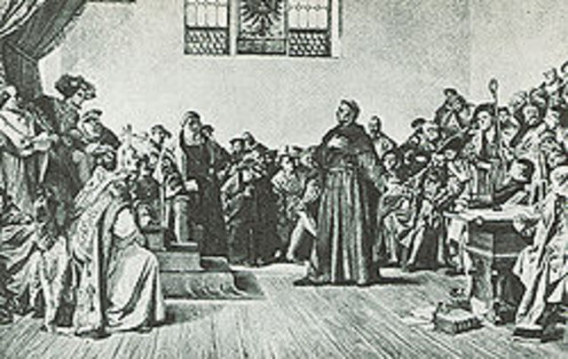 Luther attended the 'Diet of Worms'