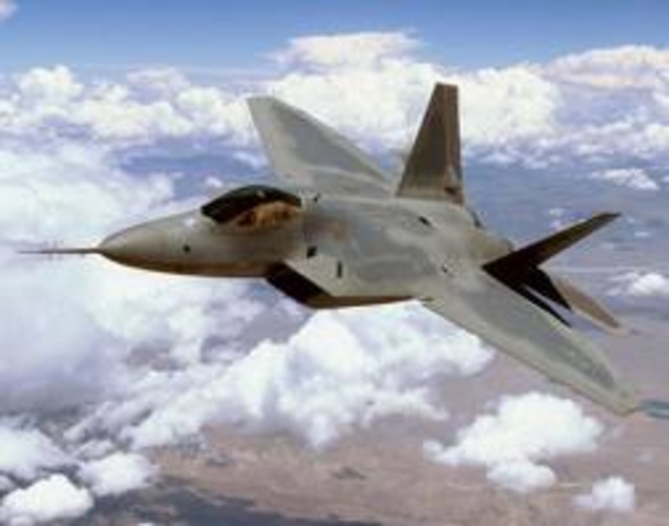 F-22 takes flight