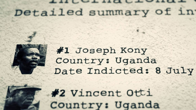 Kony put at #1 on the International Criminal Court