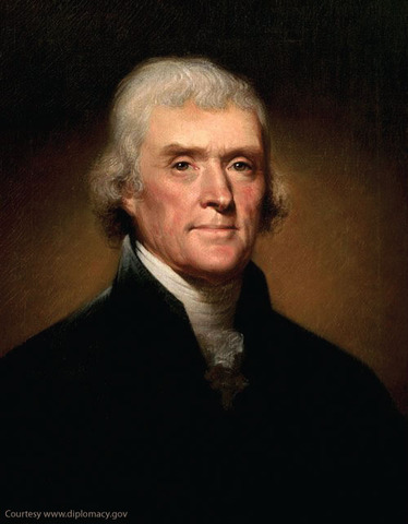 Thomas Jefferson takes oath of office