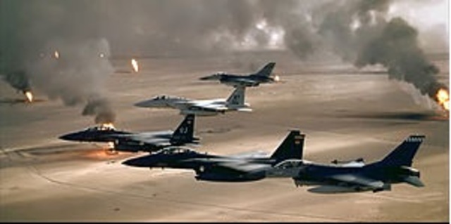 U.N. organized coalition of forces during Persian Gulf War