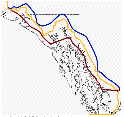 Settles Alaskan Boundary Dispute