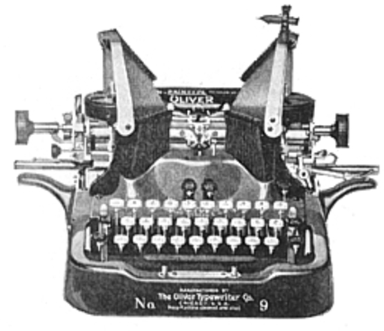 Se patenta la primera Máquina de Escribir.