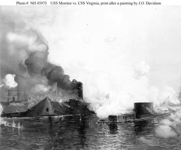 USS Monitor vs. CSS Virginia naval battle