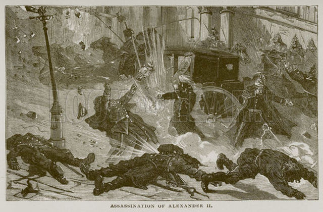 Two bombs in Alexander the 3rd's carriage