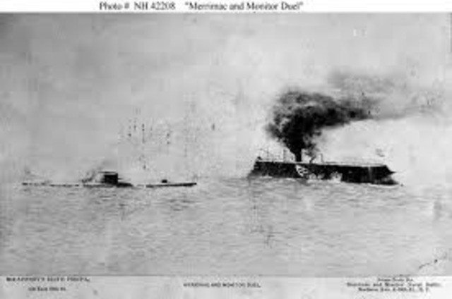Monitor vs. Virginia naval battle