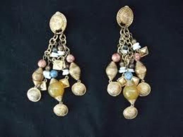 1980s massive earings