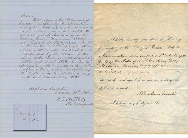 Lincoln Orders Blockade Of The South