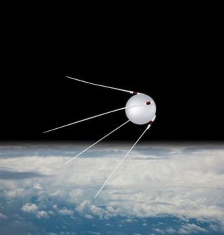 Launching of Sputnik satellite by Soviet Union