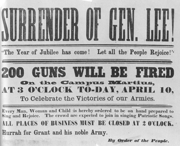Robert E. Lee Surrenders