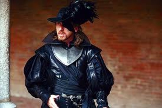 Monsieur Bonacieux explains his wife was stolen.