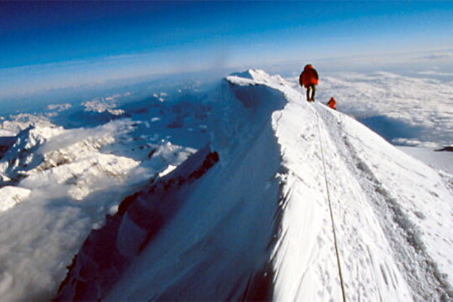 reached the summit at 29,028 ft