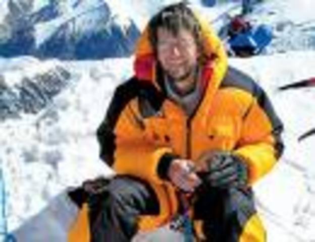 Scott Fisher and Rob Hall stranded on Mt. Everest