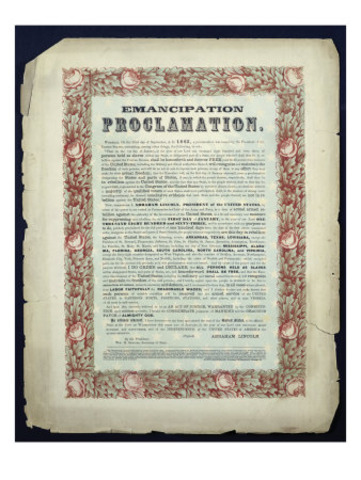 Emancipation Proclamation issued