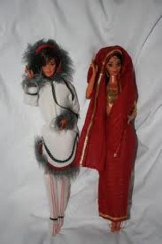 Eskimo and Indian Barbies
