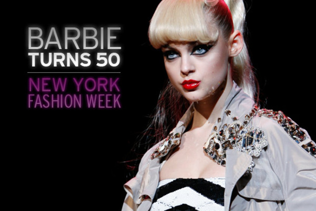 Barbie on the runway
