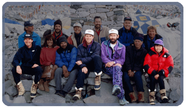 Team reached 16,200 feet, the Lobju