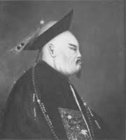 Lin Tse-Hsu appointed imperial Chinese commissioner.