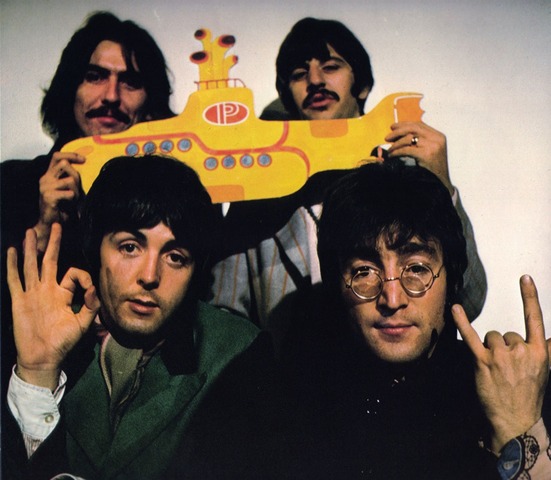 Beatles release the album " Yellow Submarine"