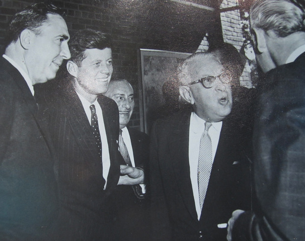 United Nations dignitaries meet at Rancho Lilac home of Ambassador Irving Saloman.