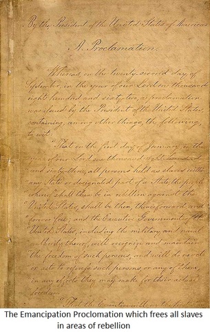 Emancipation Proclamation Issued Cont.