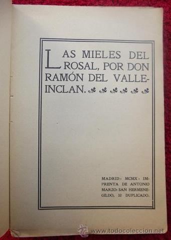 Las mieles del rosal