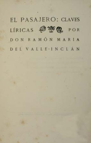 El pasajero. Claves líricas