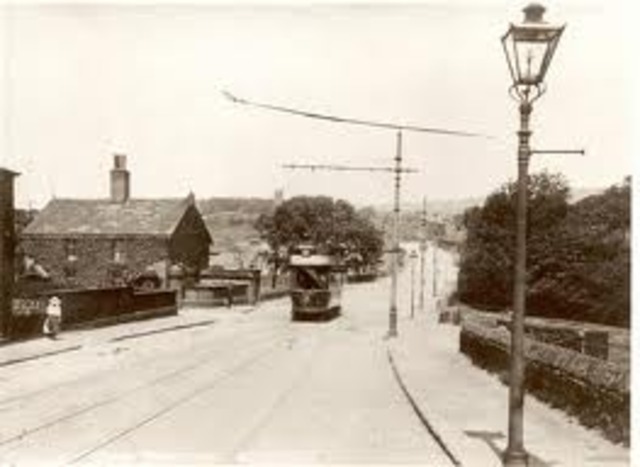 gas street lighting common in britain