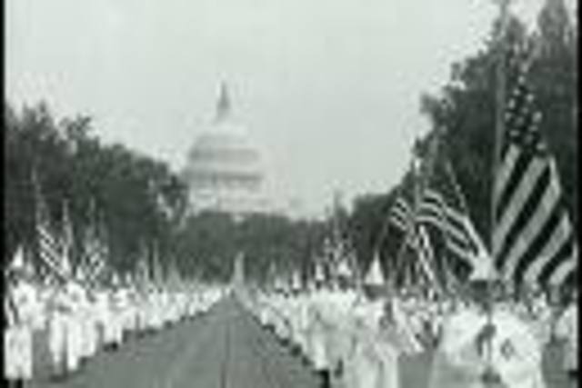 Ku Klux Klan march.