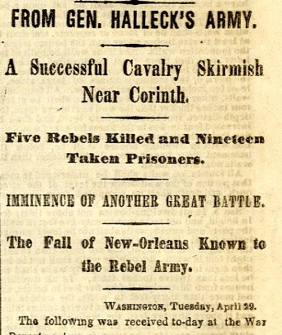 Union Captures New Orleans