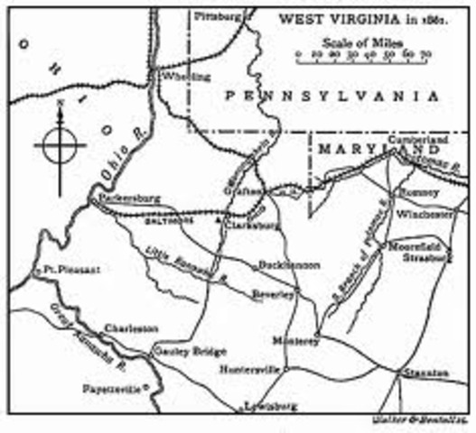 West Virgina becomes a state