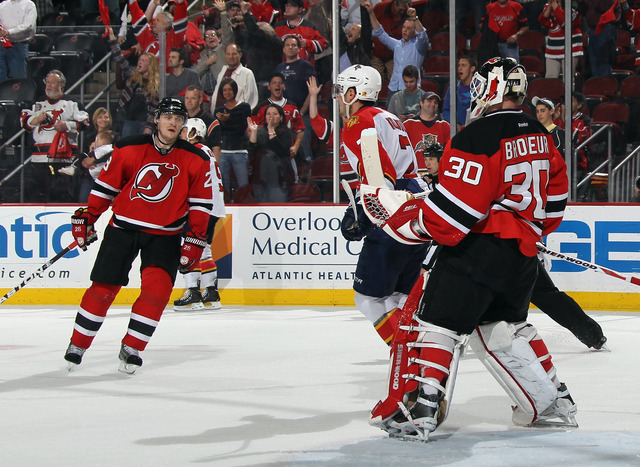 Brodeur wins 100th career playoff game