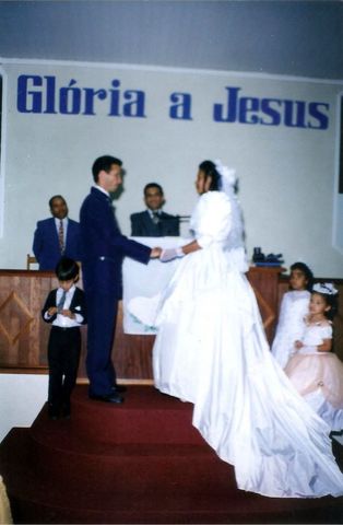 1º casamento no novo templo