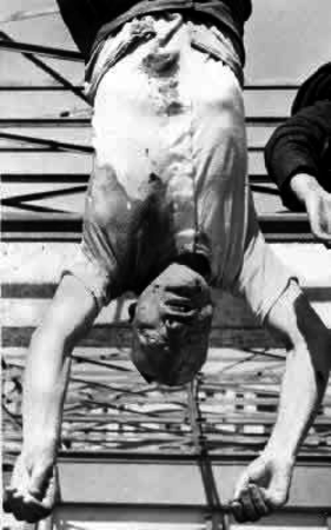 Mussolini is hung