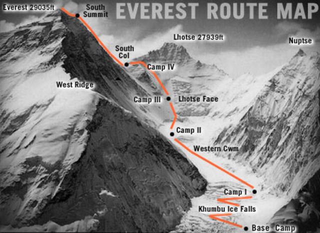 map of everest
