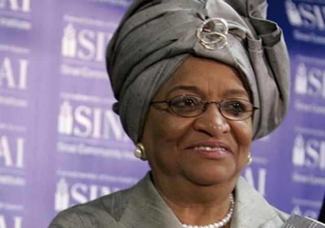 Woman wins Liberia's presidential election.