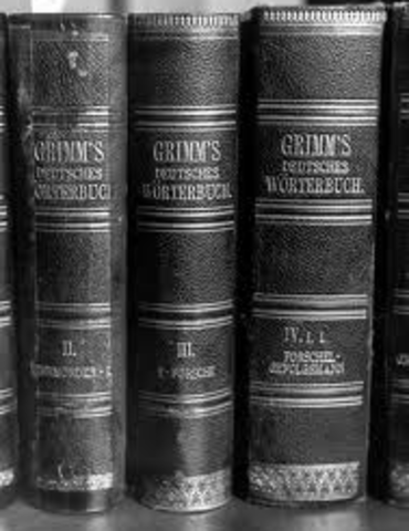 The Grimm Brothers' began work on a dictionary