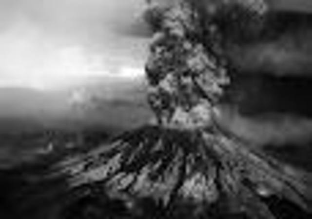 Mount Saint Helens erupts