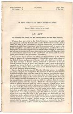 frist conscription act