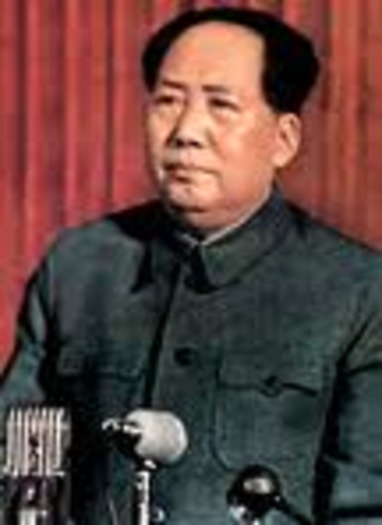 Chinese Leader  Mao Zedong Launches the "Great Leap Forward"